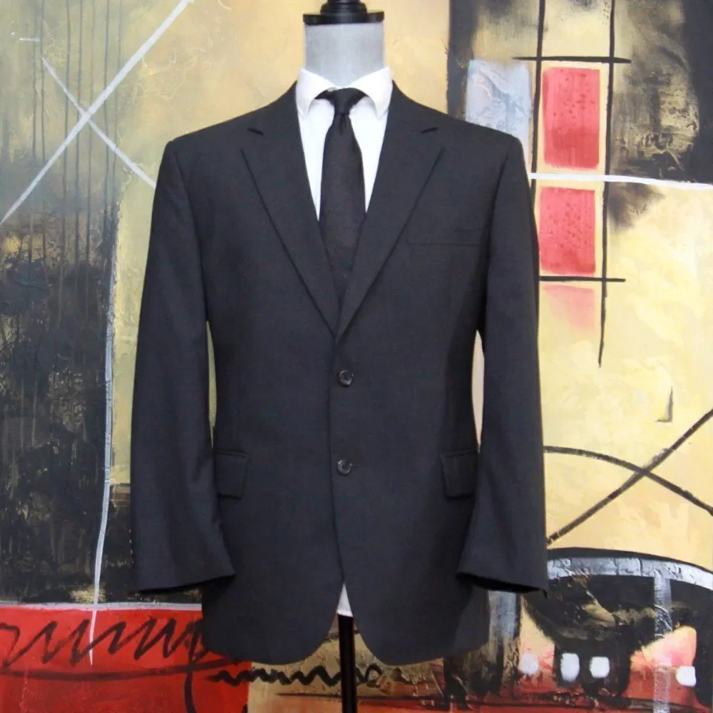 44R JOS A BANK‎ Men's Blazer Sportcoat Jacket Wool Grey C080637